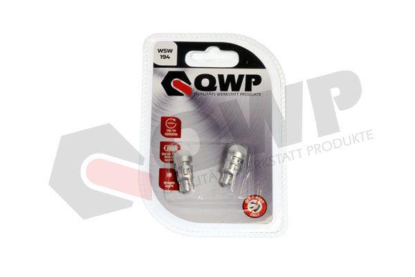 Set de 2 Becuri LED W5W 12V 0,8W, Soclu W2,1x9,5d, Culoare Albă, QWP WBL W5W 12V